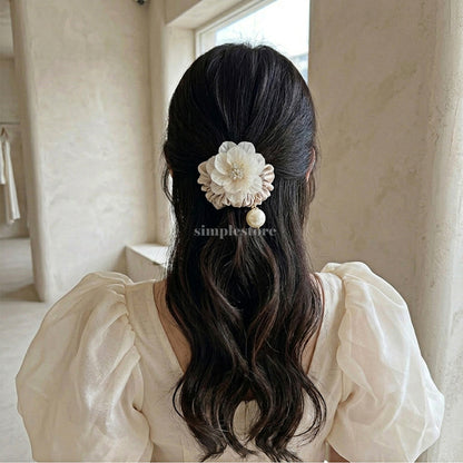 A252 - Dây buộc La Rose crystal scrunchies