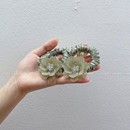 A252 - Dây buộc La Rose crystal scrunchies