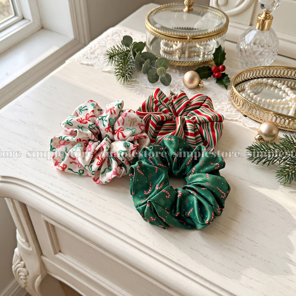 A264 - Dây buộc Xmas holiday scrunchies