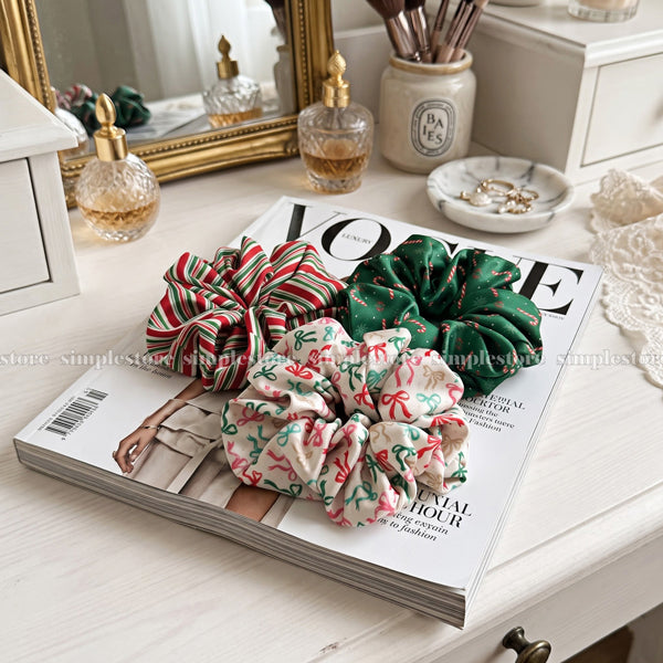A264 - Dây buộc Xmas holiday scrunchies