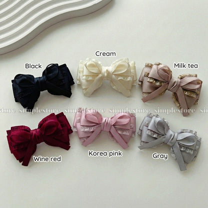 A242 - Kẹp bấm nơ Aurélie signature hairbow, high-grade and elegant