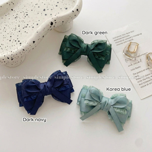A242 - Kẹp bấm nơ Aurélie signature hairbow, high-grade and elegant