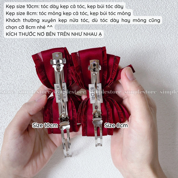 A242 - Kẹp bấm nơ Aurélie signature hairbow, high-grade and elegant