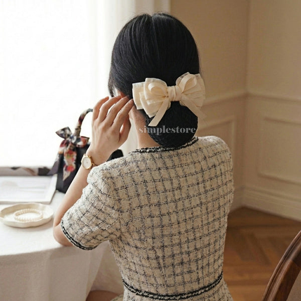 A242 - Kẹp bấm nơ Aurélie signature hairbow, high-grade and elegant