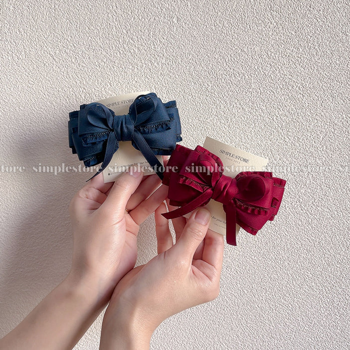 A242 - Kẹp bấm nơ Aurélie signature hairbow, high-grade and elegant