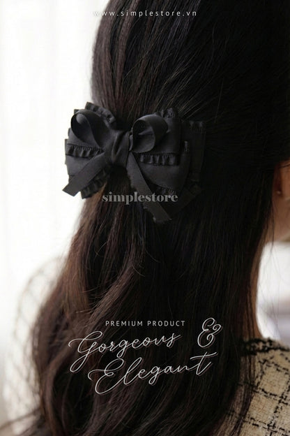 A242 - Kẹp bấm nơ Aurélie signature hairbow, high-grade and elegant