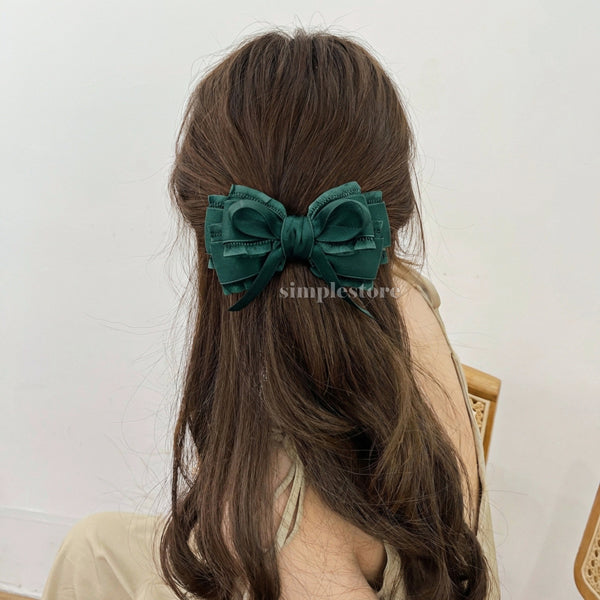 A242 - Kẹp bấm nơ Aurélie signature hairbow, high-grade and elegant