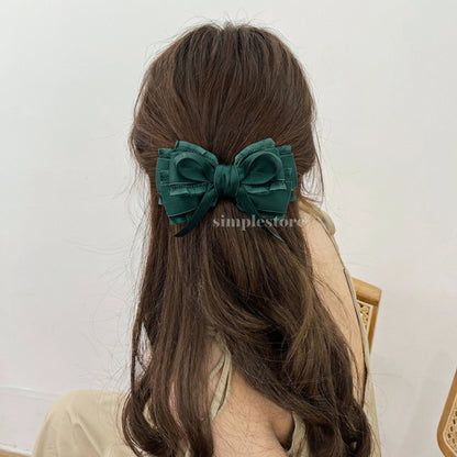 A242 - Kẹp bấm nơ Aurélie signature hairbow, high-grade and elegant