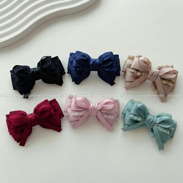 A242 - Kẹp bấm nơ Aurélie signature hairbow, high-grade and elegant
