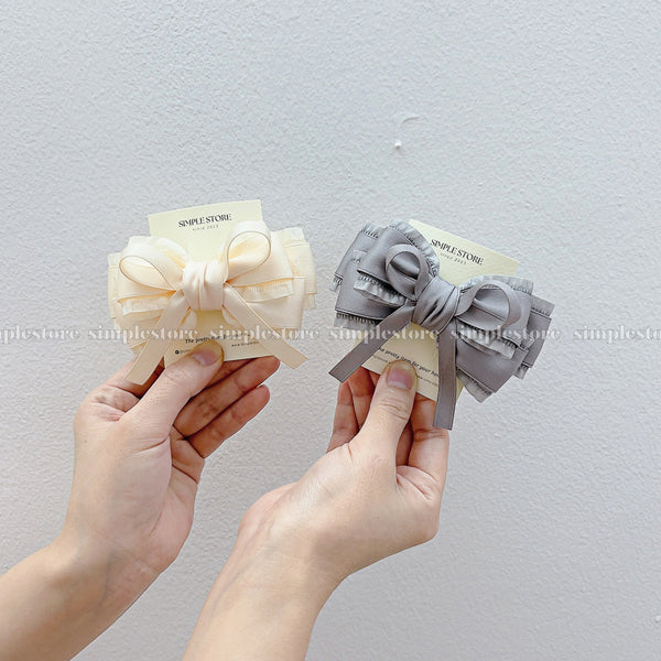A242 - Kẹp bấm nơ Aurélie signature hairbow, high-grade and elegant