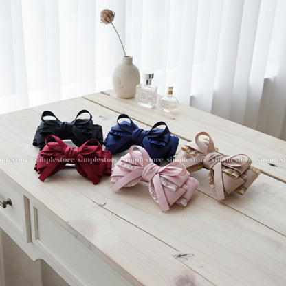 A242 - Kẹp bấm nơ Aurélie signature hairbow, high-grade and elegant