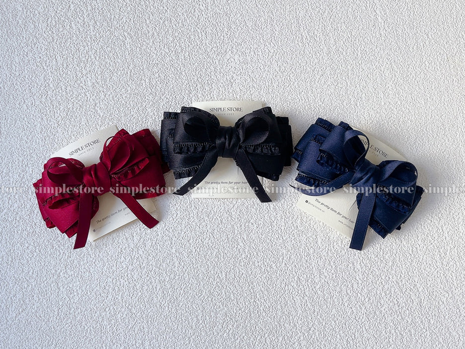 A242 - Kẹp bấm nơ Aurélie signature hairbow, high-grade and elegant