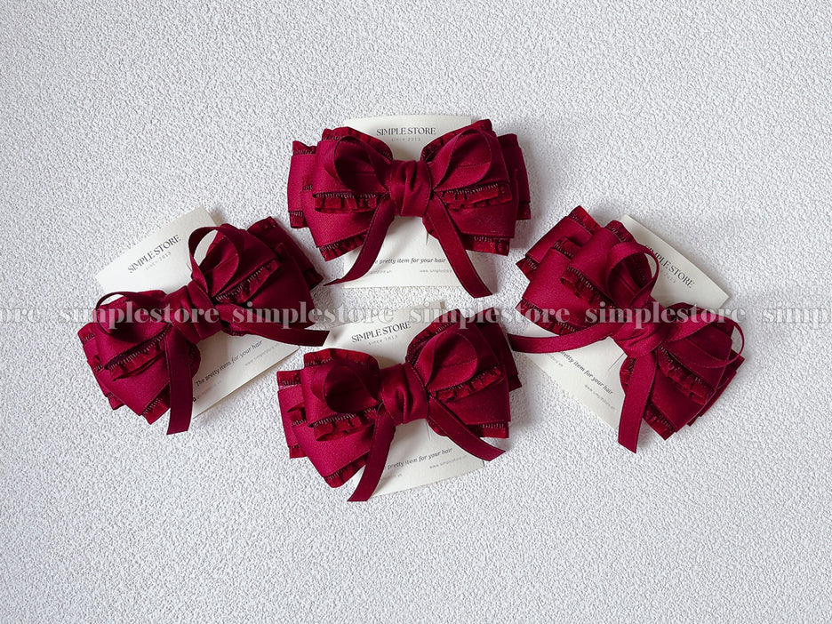 A242 - Kẹp bấm nơ Aurélie signature hairbow, high-grade and elegant