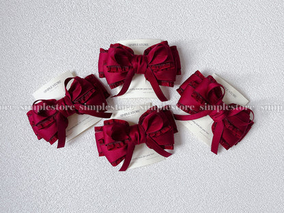 A242 - Kẹp bấm nơ Aurélie signature hairbow, high-grade and elegant