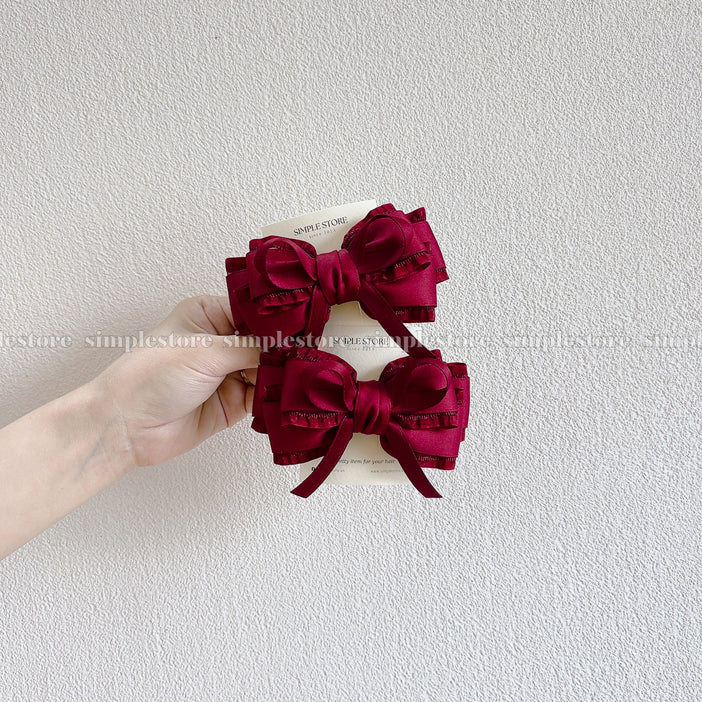 A242 - Kẹp bấm nơ Aurélie signature hairbow, high-grade and elegant