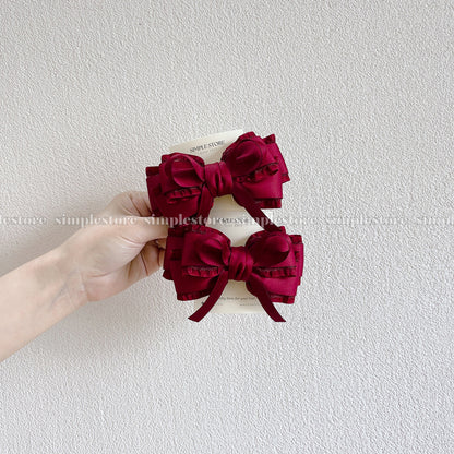 A242 - Kẹp bấm nơ Aurélie signature hairbow, high-grade and elegant