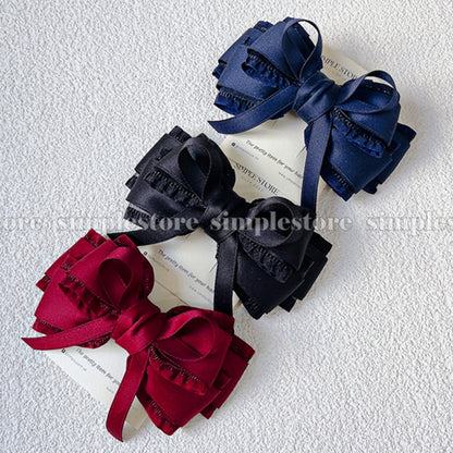 A242 - Kẹp bấm nơ Aurélie signature hairbow, high-grade and elegant