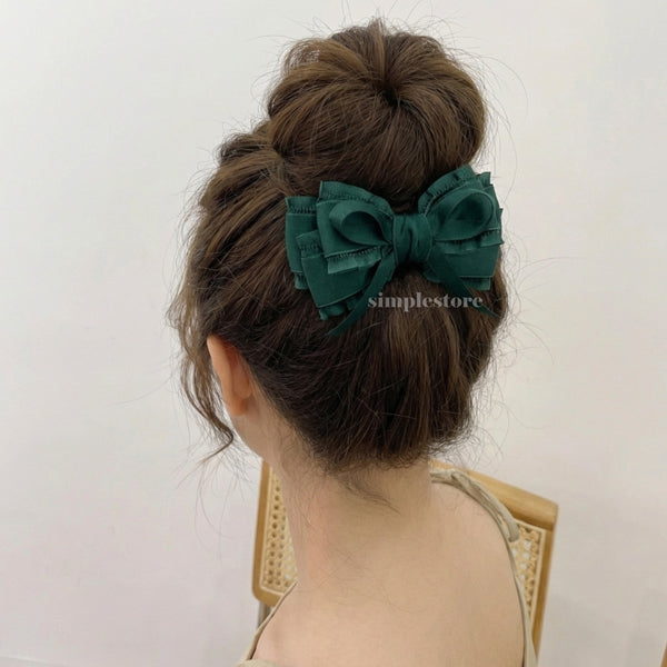 A242 - Kẹp bấm nơ Aurélie signature hairbow, high-grade and elegant
