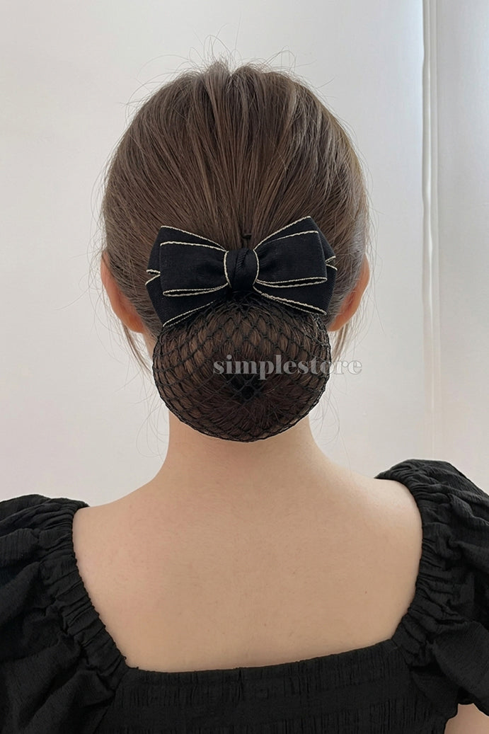 A257 - Kẹp bấm nơ Classy elegant minimalist hairbow