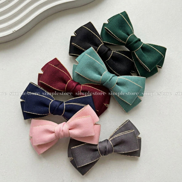 A257 - Kẹp bấm nơ Classy elegant minimalist hairbow