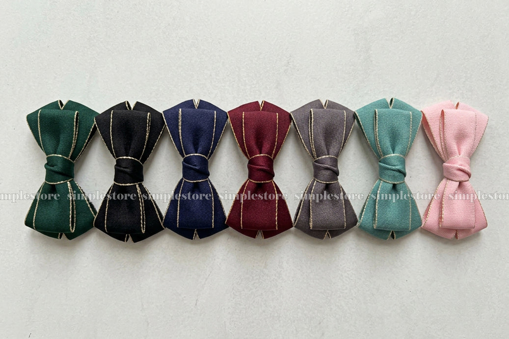 A257 - Kẹp bấm nơ Classy elegant minimalist hairbow