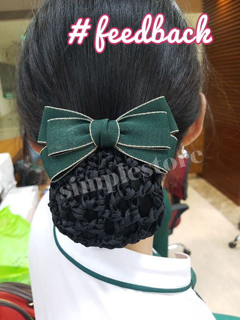 A257 - Kẹp bấm nơ Classy elegant minimalist hairbow
