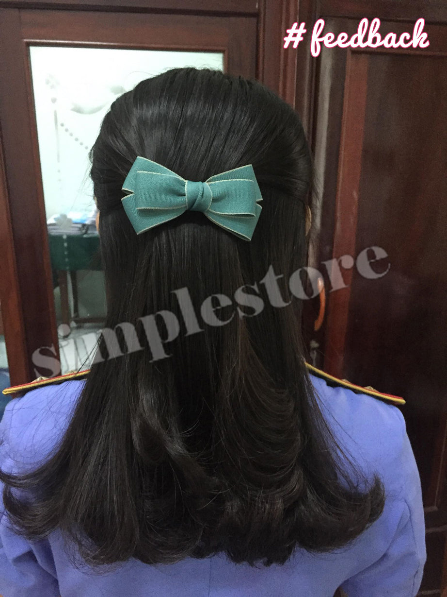 A257 - Kẹp bấm nơ Classy elegant minimalist hairbow
