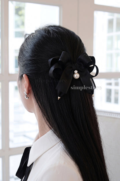 A258 - Kẹp bấm nơ Coquette daily shine layered hairbow