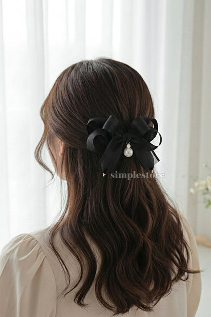 A258 - Kẹp bấm nơ Coquette daily shine layered hairbow