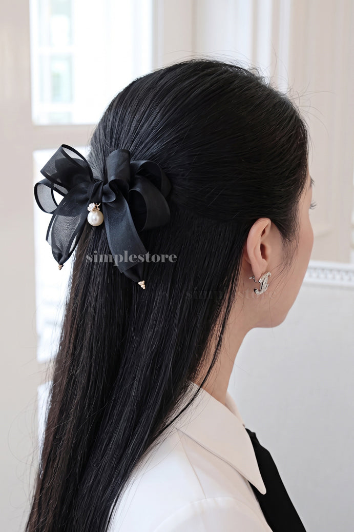 A258 - Kẹp bấm nơ Coquette daily shine layered hairbow