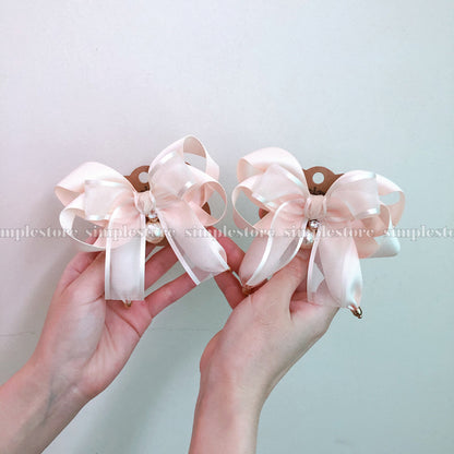A258 - Kẹp bấm nơ Coquette daily shine layered hairbow