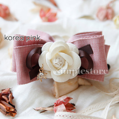 A250 - Cặp dọc French Chic Camellia Banana Clip