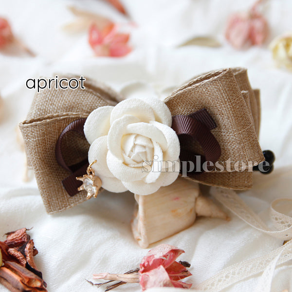 A250 - Cặp dọc French Chic Camellia Banana Clip