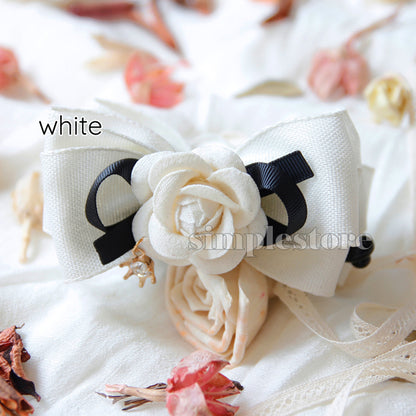 A250 - Cặp dọc French Chic Camellia Banana Clip