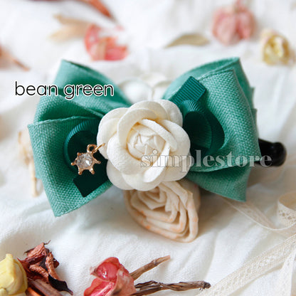 A250 - Cặp dọc French Chic Camellia Banana Clip