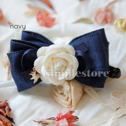 A250 - Cặp dọc French Chic Camellia Banana Clip