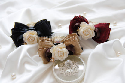 A250 - Cặp dọc French Chic Camellia Banana Clip