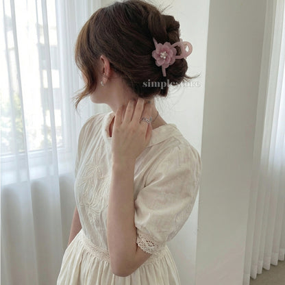 A256 - Kẹp tóc La Rose crystal blooming hair claw