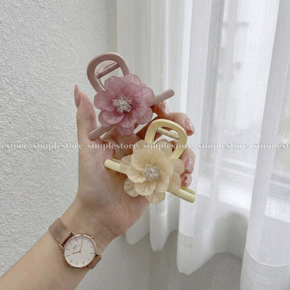 A256 - Kẹp tóc La Rose crystal blooming hair claw