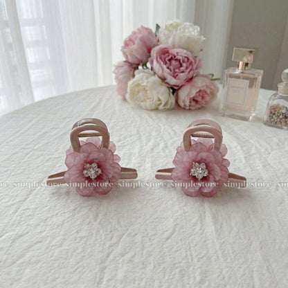 A256 - Kẹp tóc La Rose crystal blooming hair claw