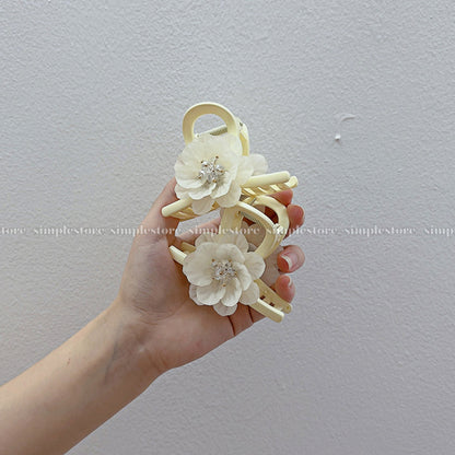 A256 - Kẹp tóc La Rose crystal blooming hair claw