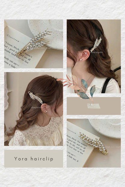 A239 - Kẹp mái Yora hairclip with premium bright rhinestone