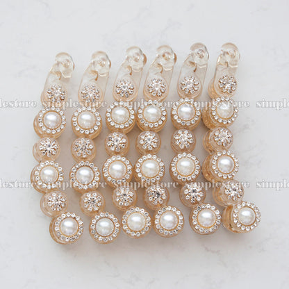 T22096 👑👑 Cặp dọc Grace Tienne pearl Banana pin (Queen size) - Simple Store