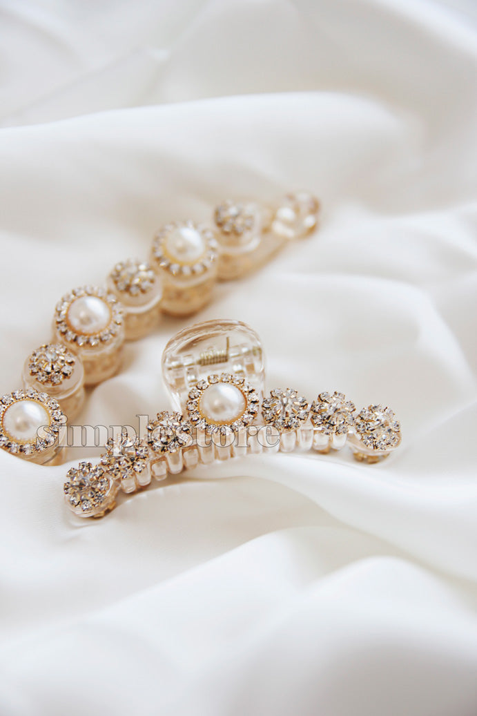 T22096 - Cặp dọc Grace Tienne pearl Banana pin (Queen size) - Simple Store