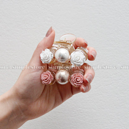 A179 - Cặp dọc La Fleur with pearl Tongs pin