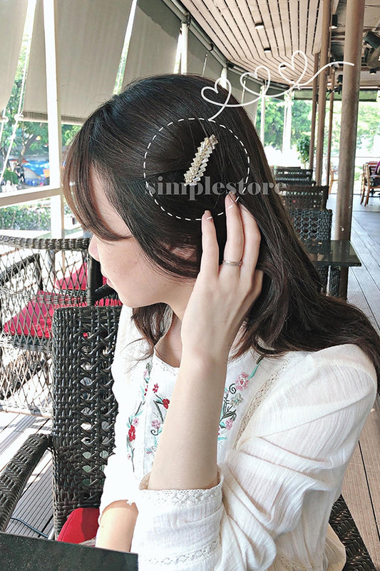 A168 - Kẹp mái Fairy hairclip with premium bright rhinestone