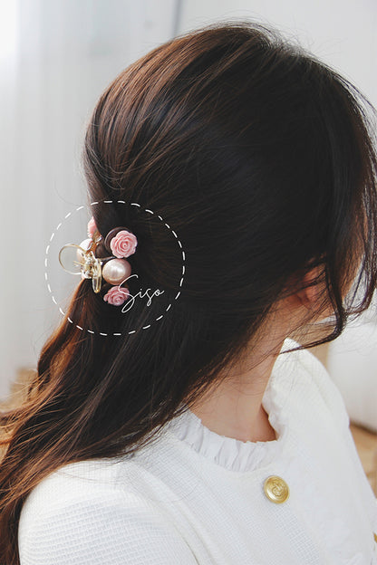 A179 - Cặp dọc La Fleur with pearl Tongs pin