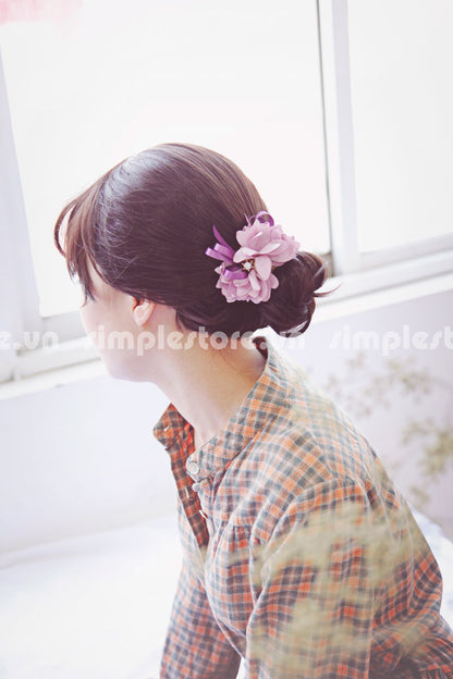 C16076 - Dây buộc xếp nơ cánh hoa cao cấp đính đá vương miện Julie Ponytail - Simple Store