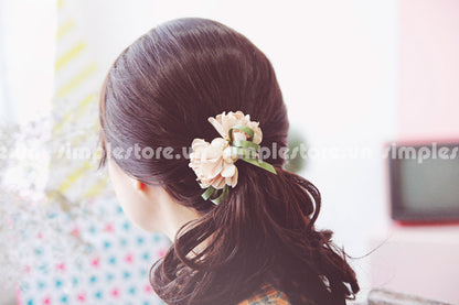 C16076 - Dây buộc xếp nơ cánh hoa cao cấp đính đá vương miện Julie Ponytail - Simple Store