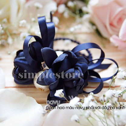 C18144 - [New Mood] Dây buộc xếp nơ cánh hoa cao cấp đính đá vương miện Julie Ponytail - Simple Store